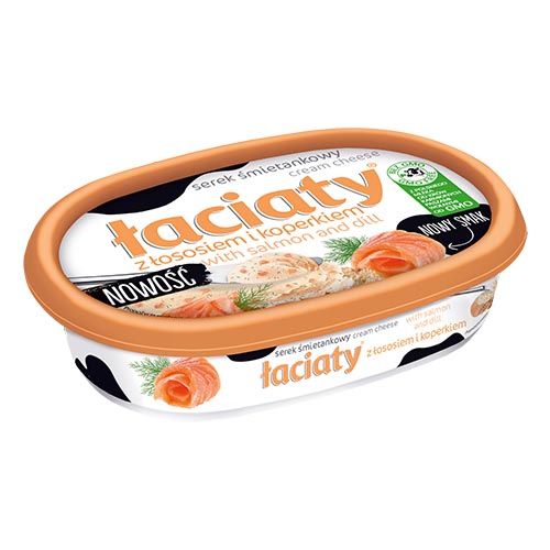 Сир вершковий Laciaty z łososiem лосось та кріп 135 г