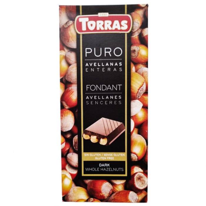 Шоколад чорний з фундуком Torras