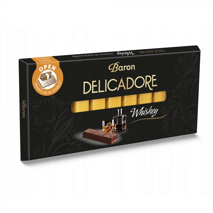 Шоколадні батончики зі смаком віскі Delicadore Whisky 200г