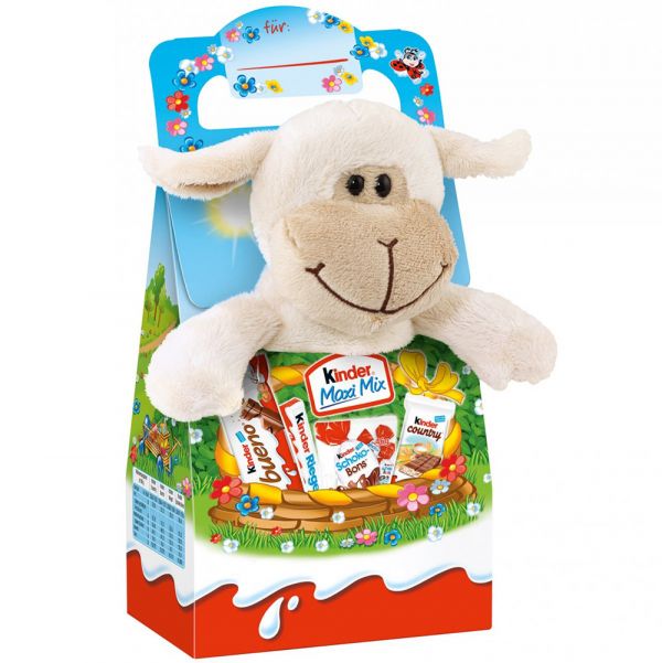 Великодній набір з м'якою іграшкою Лама Kinder Mix Lamb