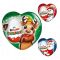 Новорічна фігурка у формі серця + яйце-сюрприз Kinder 43 г
