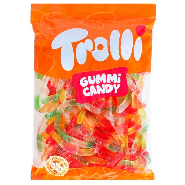 Желейні цукерки Trolli фруктові хробачки 1кг