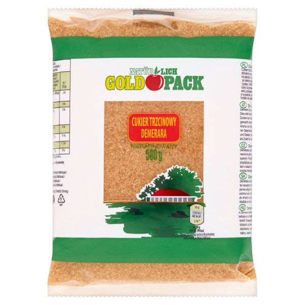 Тростинний цукор Gold pack 500 г