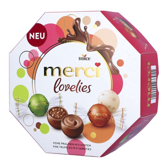 Шоколадні цукерки Merci lovelies 185г