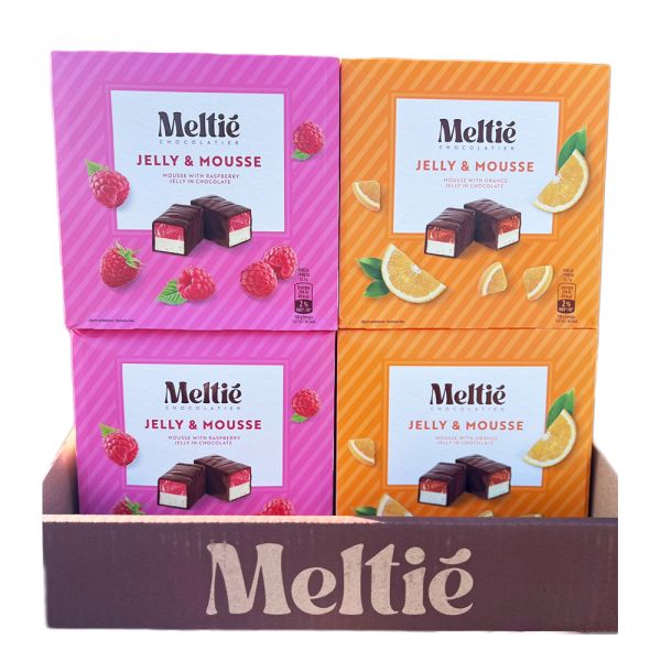 Шоколадні цукерки пташине молоко з желе Meltie 400 г