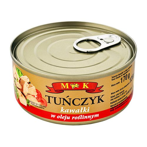 Тунець шматковий в рослинній олії M&K 170 г