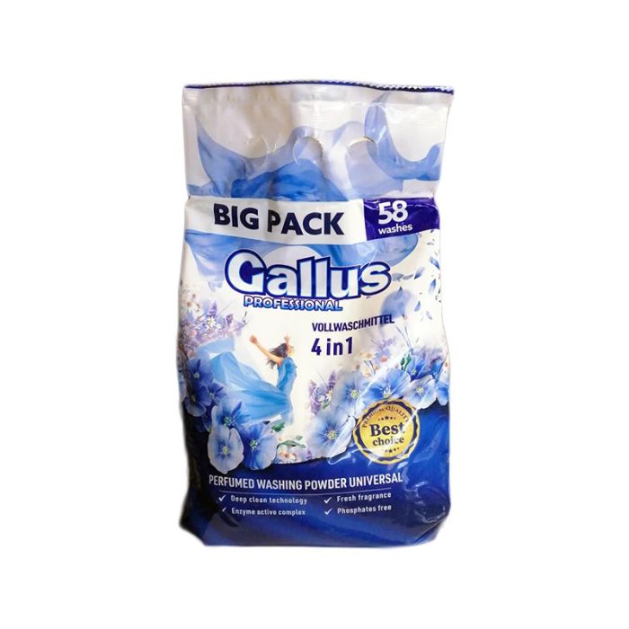 Парфумований порошок для прання світлих речей Gallus 3.2кг (58 прань)