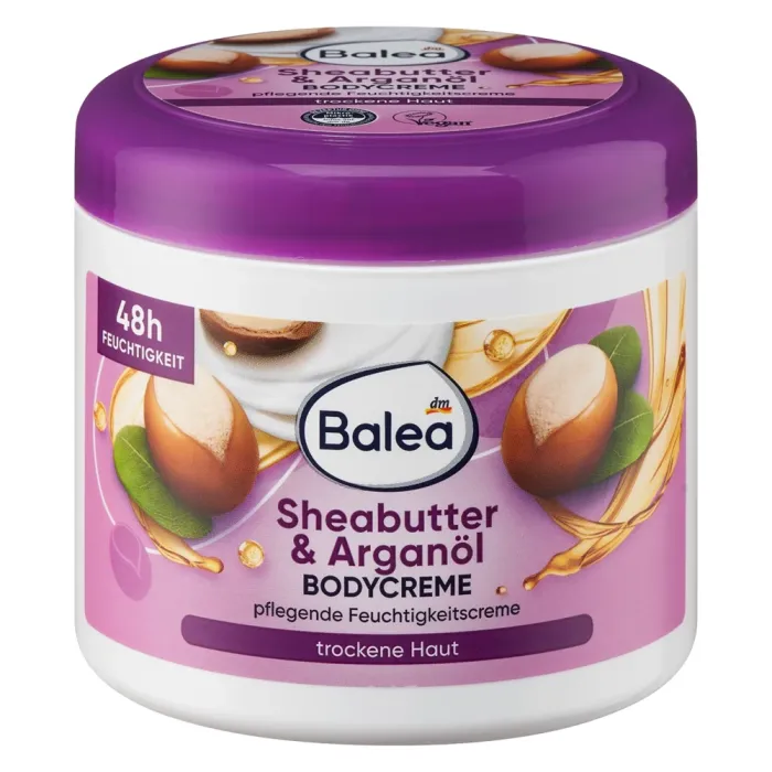 Крем для тіла з маслом ши і аргановою олією Balea Bodycreme 500 мл