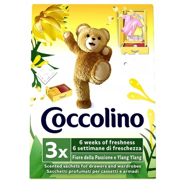 Саше ароматичні серветки для шафи Coccolino Yellow 3 шт