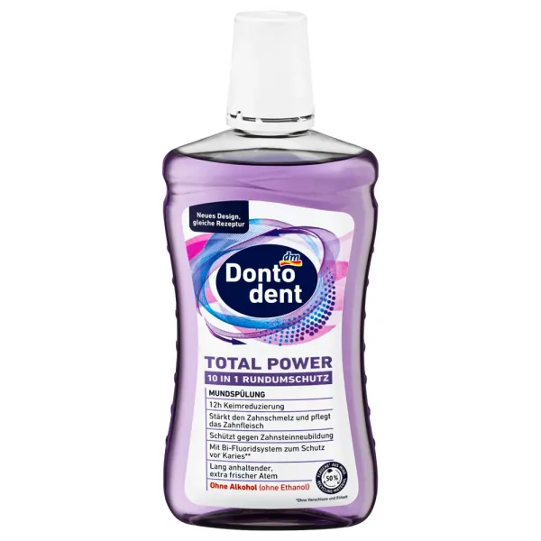 Рідина для полоскання порожнини рота Dontodent Total Power 500 мл