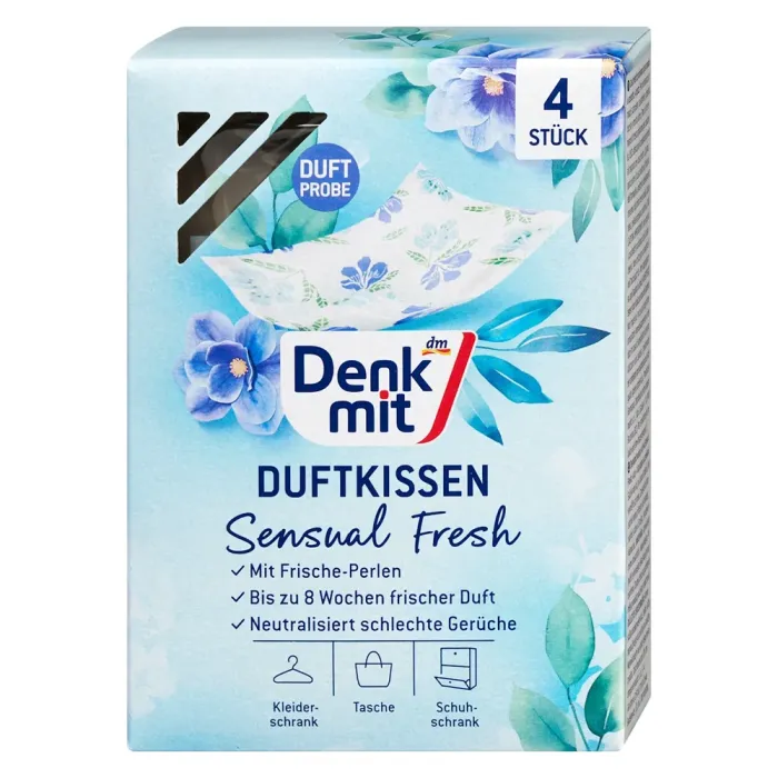 Саше ароматична подушечка для шафи Denkmit Sensual Fresh 4 шт