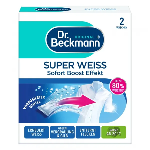 Засіб для відновлення білого кольору тканин Dr. Beckmann Super Weiß 80г
