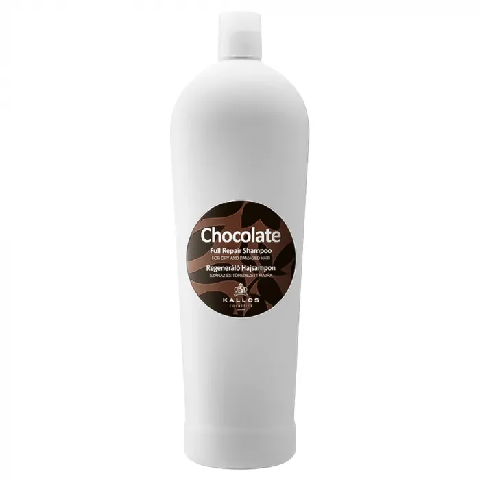 Шампунь для сухого і пошкодженого волосся Kallos chocolate 1л