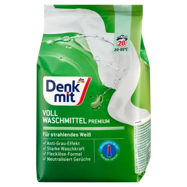 Порошок для прання світлих тканин DenkMit 1,35кг (20 прань)