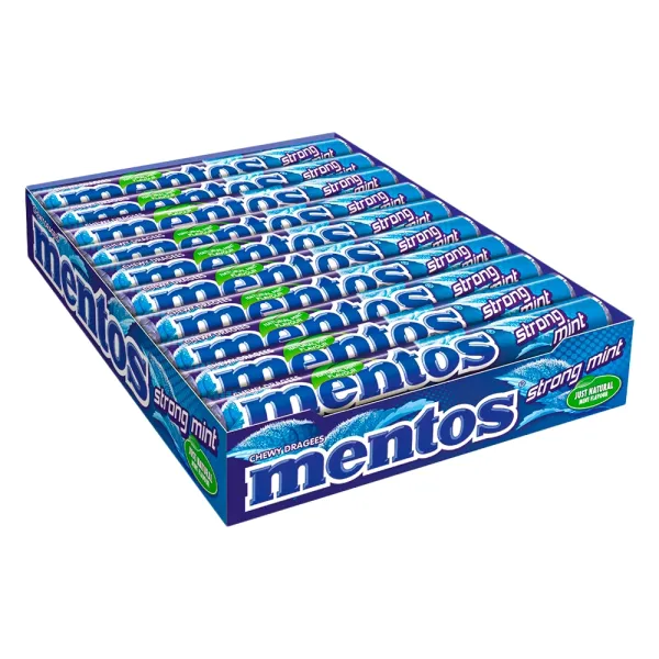 Жувальні цукерки Mentos супер м'ятний смак 20 шт