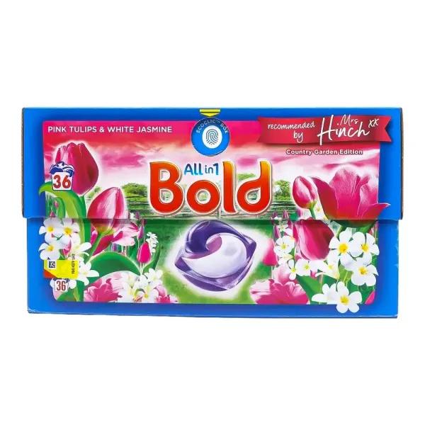 Капсули для прання Bold тюльпани та білий жасмин 36 шт