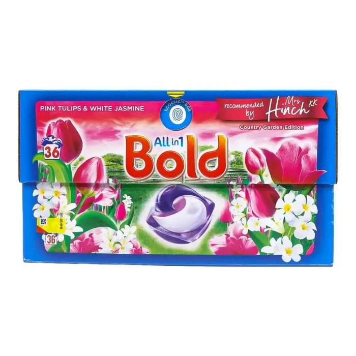 Капсули для прання Bold тюльпани та білий жасмин 36 шт
