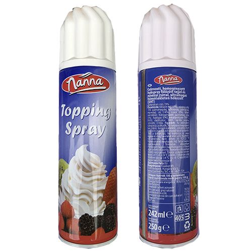 Аерозольні вершки в балоні Nanna 250 г