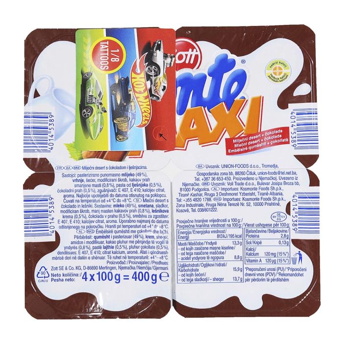 Десерт молочний Zott Monte Maxi 400г (4x100 g)